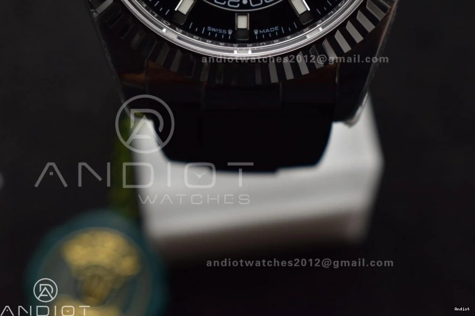 A23J ZF Strap (Gain Black on Best Sky-Dweller SS 336239 Edition Dial Weight) Oysterflex 1:1 0404